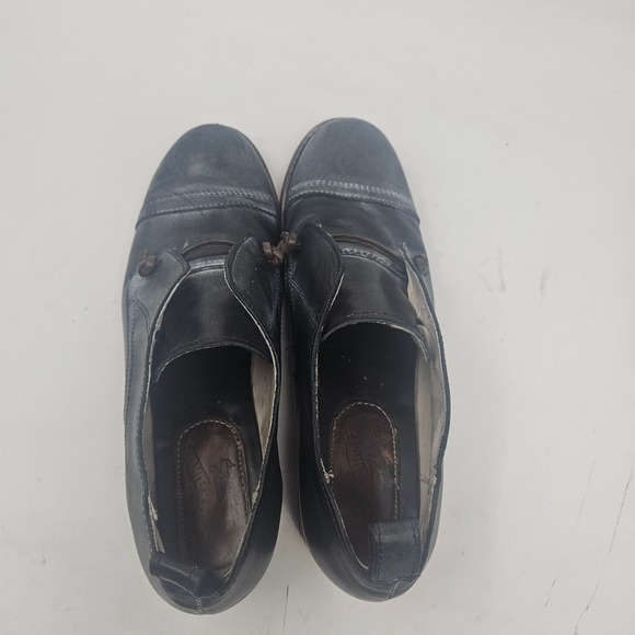 Freebird by Steven Mabel Black Leather Cap Toe Side Tie Oxford Shoes Mens 9 main image 5